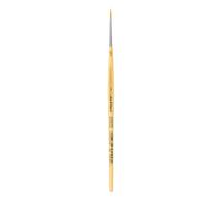da Vinci, Junior Synthetics, série 303, Rond, Fibres synthétiques élastiques dorées, pour Les détails et la Peinture linéaire, pour Papier et Carton, école, fabriqué en Allemagne, Taille 1