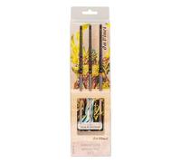Da Vinci Miniature Maestro Set 70 | 3 pinceaux MAESTRO série 70 en poils de Kolinsky - avec support en bois pour le rangement et le séchage.
