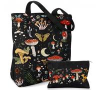 DaaJu Cadeau Meilleure Amie Femme,Sac Cabas Amie avec Message Touchant,Avec Trousse Maquillage Sac Fourre-Tout Reutilisable,Idée Cadeau Anniversaire Noël pour Amie Copine pour Shopping,Travail,Voyage