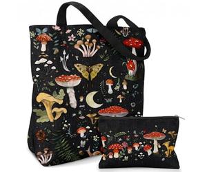 DaaJu Cadeau Meilleure Amie Femme,Sac Cabas Amie avec Message Touchant,Avec Trousse Maquillage Sac Fourre-Tout Reutilisable,Idée Cadeau Anniversaire Noël pour Amie Copine pour Shopping,Travail,Voyage
