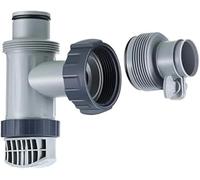 Daaxing adaptateur de tuyau de rechange pour valve de réservoir de piscine, adaptateur de tuyau type B pour Intex, filtre avec valve à piston (1 ensemble)