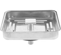 Daaxing Égouttoir carré en acier inoxydable pour évier, filtre anti-blocage en maille, filtre à panier pour bonde de cuisine, salle de bain, évier de maison (1 pièce)