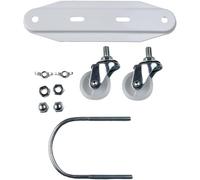 Daaxing Lot de 2 supports de radiateur électrique, poulie d'huile de radiateur, poulie d'huile Ting pour radiateur, roulettes universelles pour radiateur (blanc)