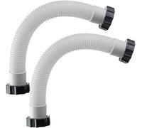 Daaxing Tuyau de pompe filtrante à sable pour piscine, tuyau de raccordement avec écrous pour pompe filtrante Intex, système Sole et filtre à sable, accessoires pour piscine (2 pièces)