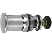 Daaxing Vanne de commutateur de douche en cuivre plaqué chrome, inverseur d'eau à traction pour baignoire triple, vanne de commutateur de douche à ressort (C0011)