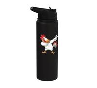 Dabbing Poulet Dab Animal Graphique Garçons Filles Femmes Enfants Stainless Steel Insulated Water Bottle