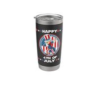 Dabbing Uncle Sam America Flag Patriotic 4th of July Gobelet isotherme en acier inoxydable double paroi