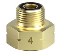 DACKZZM Adaptateur de Gaz n° 4 en Laiton pour Bouteille de Gaz | Adaptateur de Gaz IG W21,8 x 1/14 LH, équipement Allemand pour Bouteilles des Pays-Bas, France, Italie, Autriche, Espagne