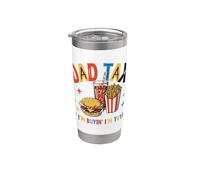 Dad Tax Funny Fast Food, burger, frites, boisson Gobelet isotherme en acier inoxydable double paroi