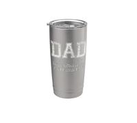 Dad Toughest Job You'll Ever Love Fête des pères Best Papa Ever Gobelet isotherme en acier inoxydable double paroi