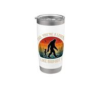Dad, You're a Legend Like Bigfoot ! Fête des pères Sasquatch Gobelet isotherme en acier inoxydable double paroi