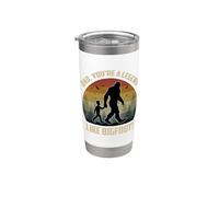 Dad, You're a Legend Like Bigfoot ! Fête des pères Sasquatch Gobelet isotherme en acier inoxydable double paroi
