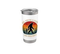 Dad, You're a Legend Like Bigfoot ! Fête des pères Sasquatch Gobelet isotherme en acier inoxydable double paroi