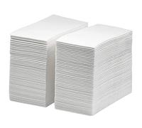 DADAWU Linen Feel Lot de 100 serviettes jetables en tissu pour décoration de mariage, fête, anniversaire, dîner de Noël, 30 x 43 cm (100)