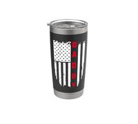 Daddy American Flag Patriotic Funny Fathers Day Gobelet isotherme en acier inoxydable double paroi
