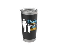 Daddy Is Son's First Friend Son To Dad Funny Fathers Day Gobelet isotherme en acier inoxydable double paroi