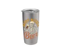 Daddy Needs A Beer Funny Dad Father Drinking Humour Beer Men Gobelet isotherme en acier inoxydable double paroi