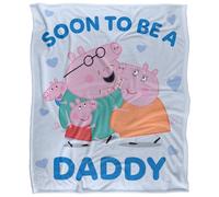 Daddy Pig Soon to Be Plaid Ultra Doux au Toucher Soyeux - 152 x 127 cm