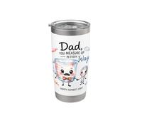Dad's Kitchen Crew Aquarelle Fête des pères Gobelet isotherme en acier inoxydable double paroi