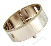 DaduoRi-Scie cloche diamant de 105mm avec foret pilote, pointe pour carrelage de 105mm avec foret de guidage au centre pour verre, porcelaine, carrelage, céramique, marbre et granit