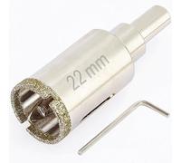 DaduoRi-Scie cloche diamant de 22mm avec foret pilote, pointe pour carrelage de 22mm avec foret de guidage au centre pour verre, porcelaine, carrelage, céramique, marbre et granit