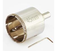 DaduoRi-Scie cloche diamant de 45mm avec foret pilote, pointe pour carrelage de 45mm avec foret de guidage au centre pour verre, porcelaine, carrelage, céramique, marbre et granit