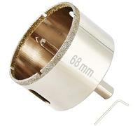 DaduoRi-Scie cloche diamant de 68mm avec foret pilote, pointe pour carrelage de 68mm avec foret de guidage au centre pour verre, porcelaine, carrelage, céramique, marbre et granit