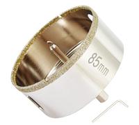 DaduoRi-Scie cloche diamant de 85mm avec foret pilote, pointe pour carrelage de 85mm avec foret de guidage au centre pour verre, porcelaine, carrelage, céramique, marbre et granit