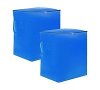Daelesr Sac de Déménagement Extra Larges, 2pcs Sac Rangement Vêtements Grand 240L, 50 * 60 * 80cm Sacs Déménagement Pliable avec Fermetures Éclair et Poignées pour Vêtement & Ling