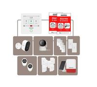 Daewoo - Alarme Maison WiFi + GSM Sans Fil Touch AM342 - Sans Abonnement - Kit Complet avec Caméras Full HD