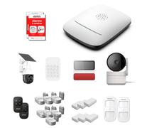 Daewoo - Pack Alarme Maison sans Fil Elite (Harmonie+) - Centrale PA501Z - Kit XXL 19 Accessoires + 1 Caméra Solaire Motorisée & 1 Intérieure - WiFi/GSM sans Abonnement