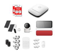 Daewoo - Pack Alarme Maison sans Fil Elite (Horizon+) - Centrale PA501Z - Kit XXL 18 Accessoires + 2 Caméras Solaires Extérieures & 1 Intérieure - WiFi/GSM sans Abonnement
