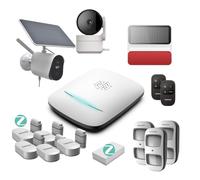 DAEWOO Pack Alarme PA541Z - Système d'alarme Full 4G & Zigbee, Compatible Animaux, Qualité Professionnelle, Contrôle à Distance, 12 Accessoires, Sirène solaire, 1 Caméras intérieur - 1 Caméra Autonome