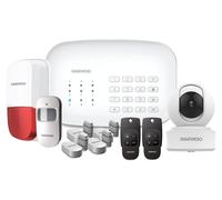 DAEWOO Pack Vision+ | système d'alarme, sans fil, avec Wi-Fi, GSM, et sirène extérieure | 1 caméra, compatible avec Amazon Alexa et Google Assistant