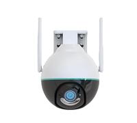 Daewoo Security - Caméra de Surveillance Extérieure Rotative - 4 Mégapixels - Vision Nocturne Couleur - Détection Humaine - Audio Bidirectionnel - IP66 - PoE - sans Abonnement
