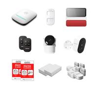 Daewoo Security - Pack Alarme Maison Connectée WiFi & GSM - Système Sécurité sans Fil avec Caméras Intérieure & Extérieure, Sirène Solaire, Détecteurs Zigbee - sans Abonnement