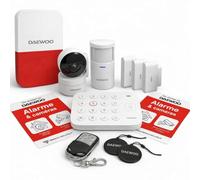 Daewoo - Alarme Maison Wifi Sans Fil Vigilia VIG501 - Kit Complet avec Caméra Full HD intérieure et 8 Accessoires