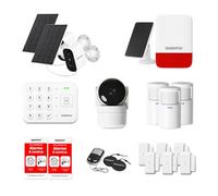 Daewoo Vigilia VIG505+ - Alarme Maison sans Fil Wi-FI & GSM 4G avec 3 Caméras Full HD, Sirène Extérieure, Alertes SMS & Appels - Kit Complet 16 Pièces, sans Abonnement Imposé