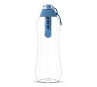 Dafi Gourde Filtrante Soft, 1 Filtre à Charbon Actif Bleu 0,7 L - Filtre le Chlore et autres contaminants, Bouteille Filtrante Sans BPA, Paille