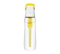 Dafi Gourde Filtrante SOLID, 1 Filtre à Charbon Actif, Jaune 0,7 L - Sans BPA Bouteille d'eau, Filtre le Chlore et autres contaminants - Gourde Sport, Gourde Paille, Bouteille d'eau de Sport