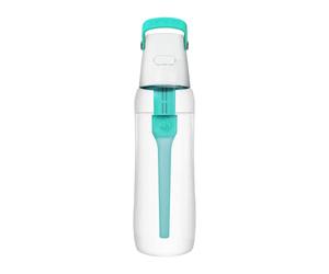 Dafi Gourde Filtrante SOLID, 1 Filtre à Charbon Actif, Turquoise 0,7 L - Sans BPA Bouteille d'eau, Filtre le Chlore et autres contaminants - Gourde Sport, Gourde Paille, Bouteille d'eau de Sport