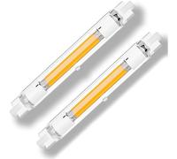 DafuDaGui Ampoule LED R7S 118mm Dimmable 30W, Équivalant à Ampoule Halogène 300W, 3000LM, Blanc Froid 6000K, CRI>90, Sans Scintillement, Éclairage 360°, Pour Salon, Chambre ou Extérieurs, Lot de 2