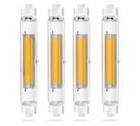 DafuDaGui Ampoules R7S LED 118mm Dimmable, 30W Équivalent 300W Ampoule Halogene R7s J118mm, 3000LM Blanc Froid 6000K, CRI>90 Sans Scintillement, 360° AC220-240V, Lot de 4