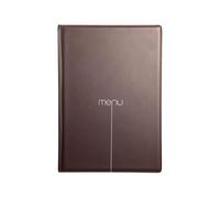 DAG Style Porte-Menu Ligne Risto, Format A5, Couleur Cacao, fabriqué en Italie, pour Feuilles 21x14,8cm