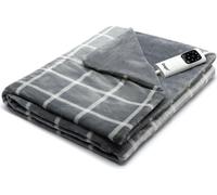 DAGA Couverture chauffante électrique de Relax Canapé Suave Elegant, technologie de chauffage Intellisense, avec tissu à effet non tissé Suave et confortable, 160 x 120 cm