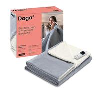 DAGA Couverture chauffante électrique de Relax Canapé Suave Elegant, technologie de chauffage Intellisense, avec tissu à effet non tissé Suave et confortable, 160 x 120 cm