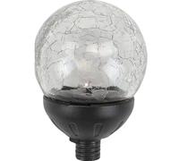 DAGLLGEW Pièces de Rechange pour Lampe Solaire, Ampoule en Verre LED 7 Couleurs avec Interrupteur, Dessus de Rechange étanche pour éoliennes extérieures