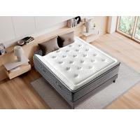 DAGOSTINO HOME BOUTIQUE COLLECTION Matelas Mousse 160x200 Amsterdam - Ferme - Réversible - Côté Été/Hiver - H30 Cm