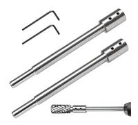 Dagran 2 pièces Rallonge Extra-Longue 169mm Rallonge de Meche Forstner | Tige de 10,5 mm (3/8") Acier Carbone pour Fraisage Profond et Percées Précises dans Bois pour le fraisage de trous profonds