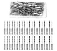 Dagran Lot de 40 Forets à Bois Hélicoïdaux en Acier Ø 3mm Foret Hélicoïdaux Hss avec Pointe de Centrage y Tige Hexagonale, Foret Metal Hss-co pour Bois Contreplaqué Forage